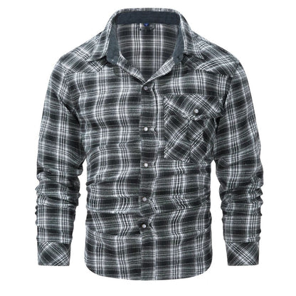 Veste d'hiver homme à carreaux élégante