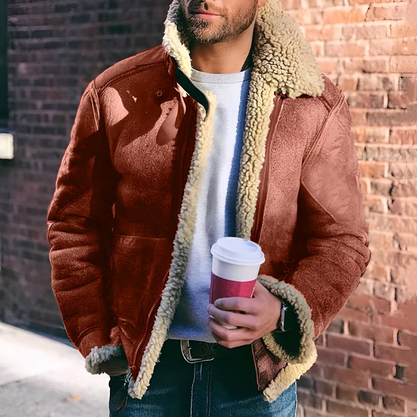 Veste homme à revers larges modernes