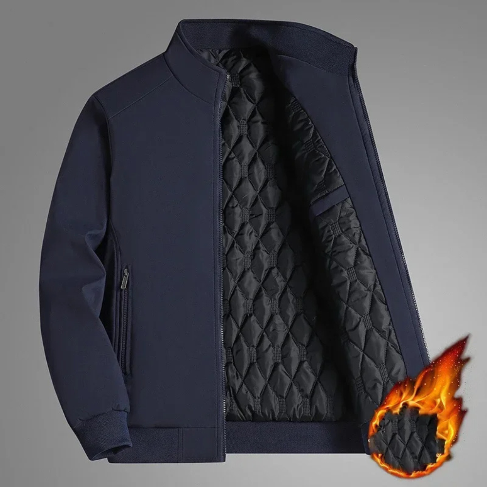 Blouson d'hiver stylé pour homme, multicolore, col montant
