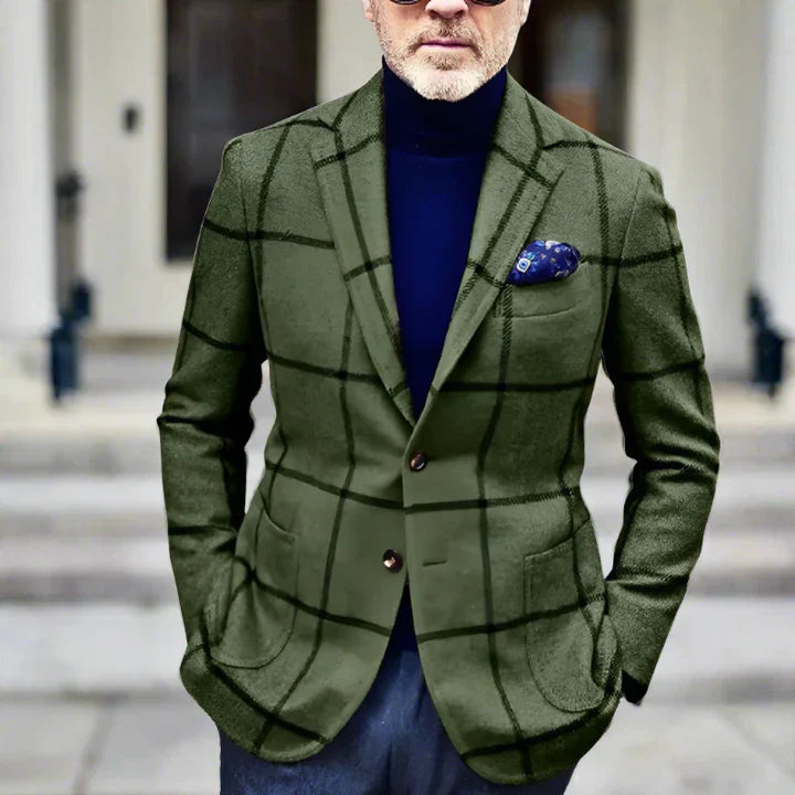 Blazer homme à carreaux élégant moderne