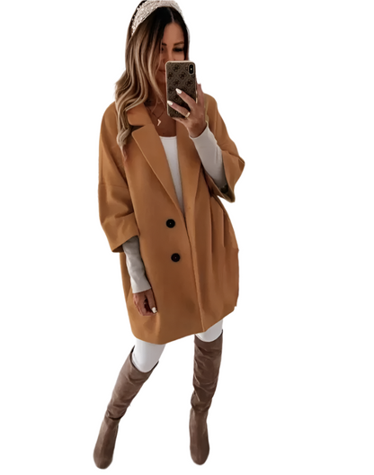 Trench-coat femme élégant, coupe ample