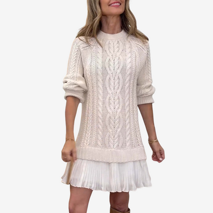 Robe pull douce femme élégante