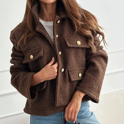 Manteau en laine stylé Kelsey pour femme