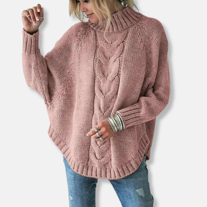 Pull-overs en laine à col roulé ample