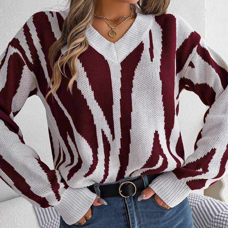 Pull tricoté confortable Doux et chaud