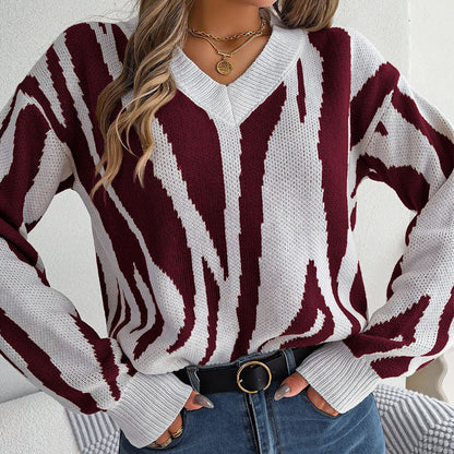 Pull tricoté confortable Doux et chaud