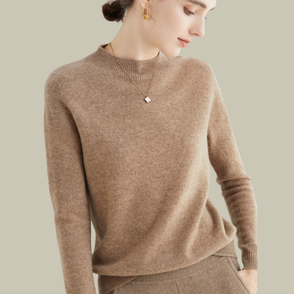 Pull chaud en laine mérinos pour femme