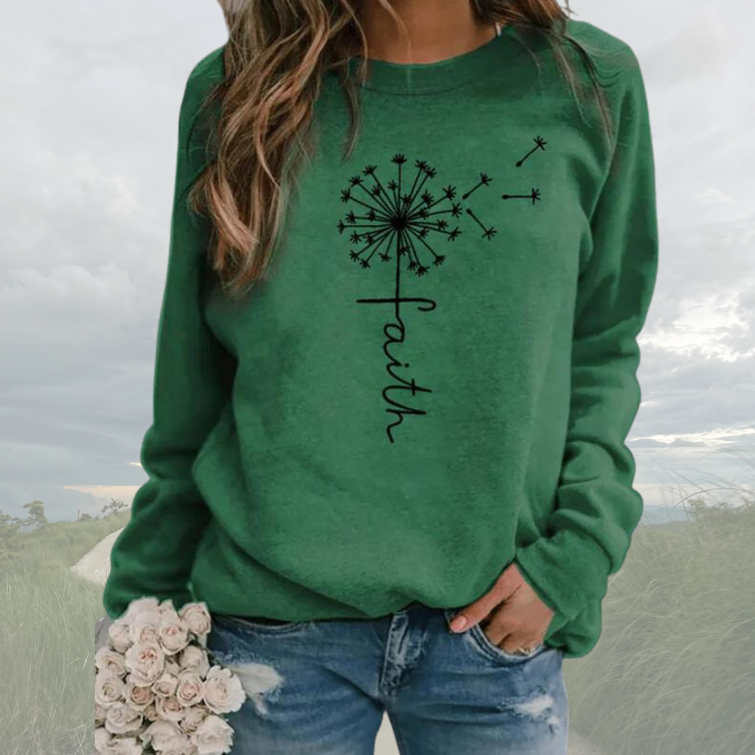 Pull stylé pour femme motif Faith