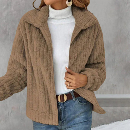 Gilet court femme chaud et élégant