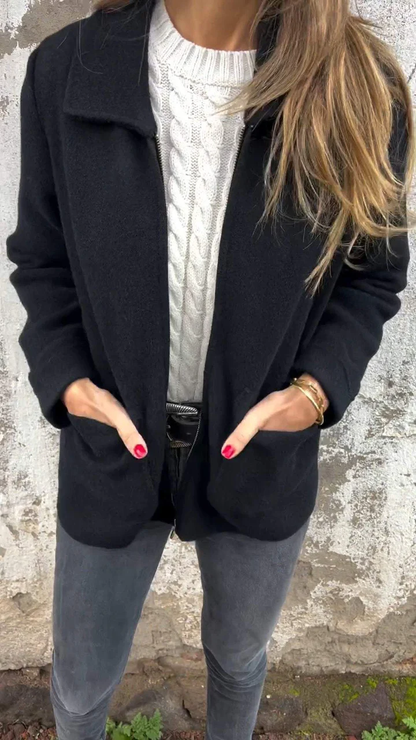 Veste pratique pour femme avec fermeture éclair