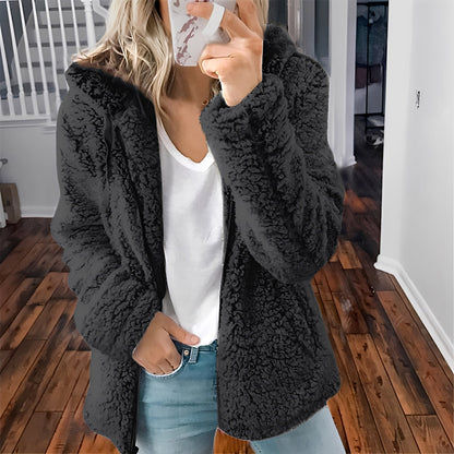 Veste en polaire douce pour femme