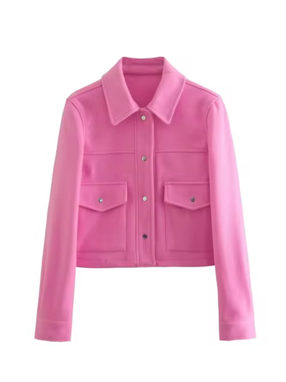 Veste élégante pour femme avec boutons et poches avant