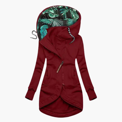 Sweat à capuche Femme Motif Feuille Tropicale