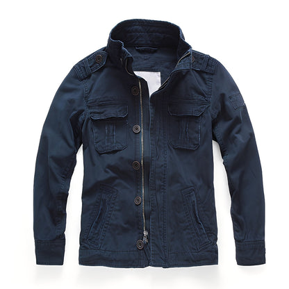 Veste en jean classique pour homme avec poches