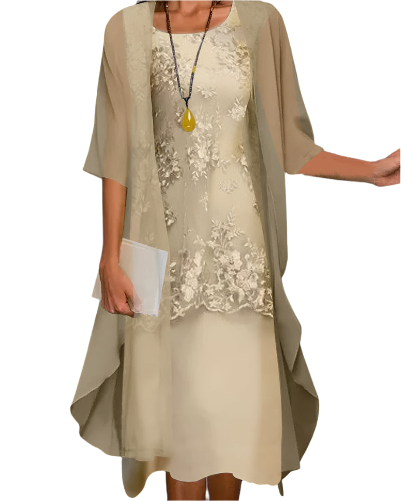 Robe de soirée élégante pour femme à motif floral