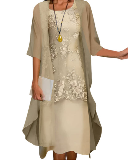 Robe de soirée élégante pour femme à motif floral