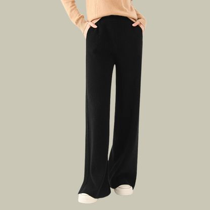 Pantalon en maille ample et confortable pour femme