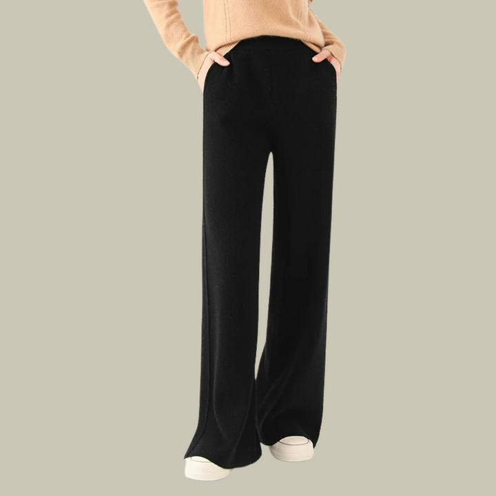 Pantalon en maille ample et confortable pour femme