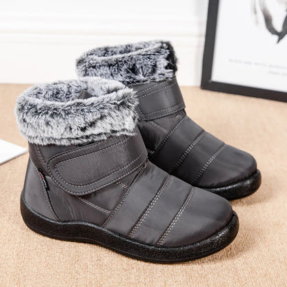 Bottes femme imperméables fourrure de lapin