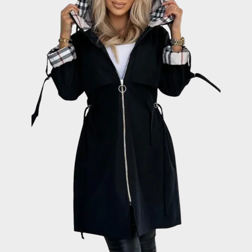 Parka long chaud avec capuche