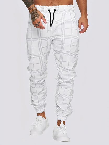 Pantalon à carreaux élégant homme Slimfit moderne