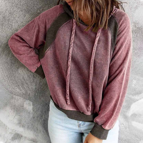 Sweat-shirt classique à capuche et manches longues