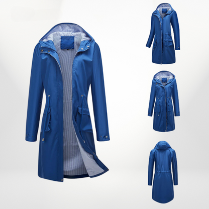 Wasserdichte Trenchcoat Damen Lang - IdealeKleiden