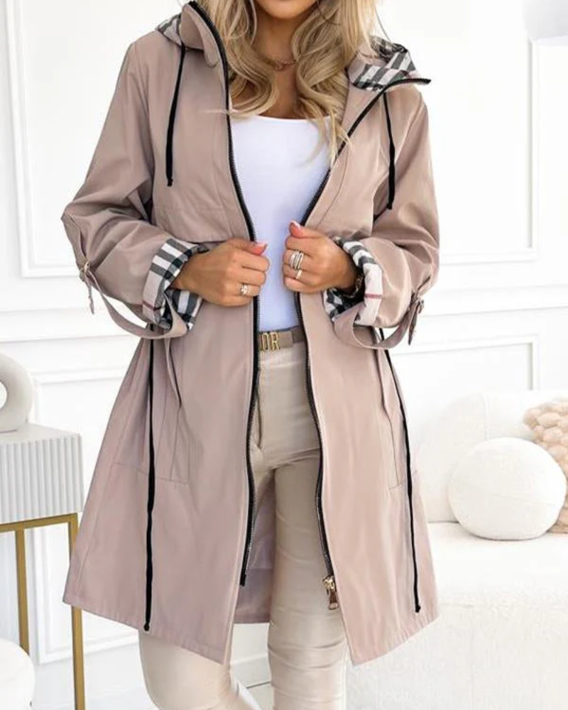 Trench-coat stylé pour femme décontracté