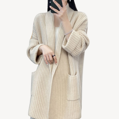 Pull en tricot long et élégant pour femme
