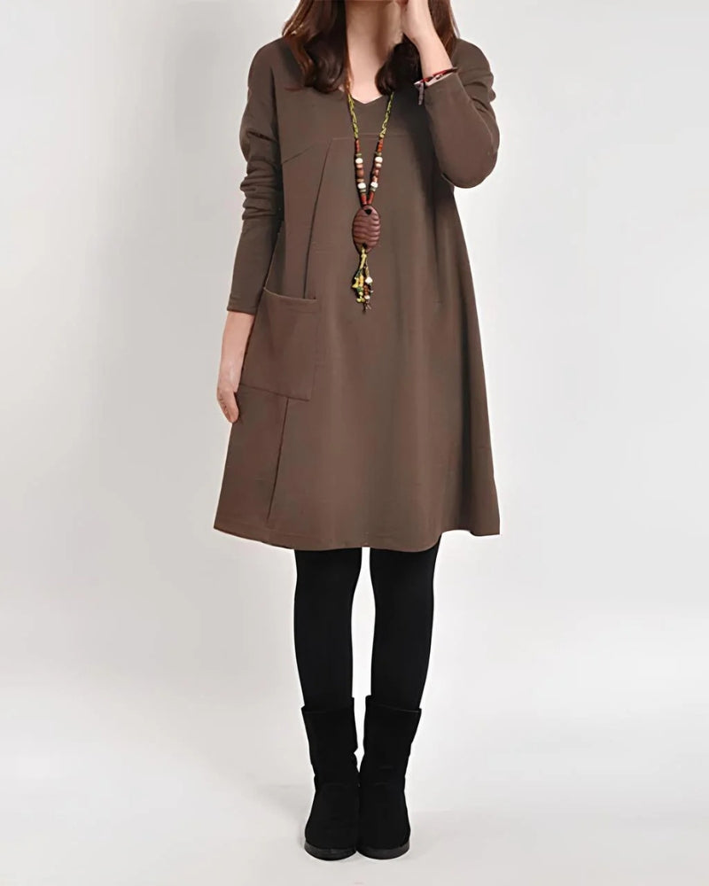 Robe décontractée confortable avec poches pratiques
