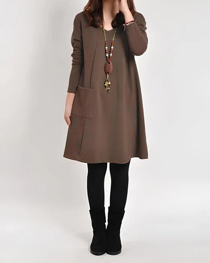 Robe décontractée confortable avec poches pratiques