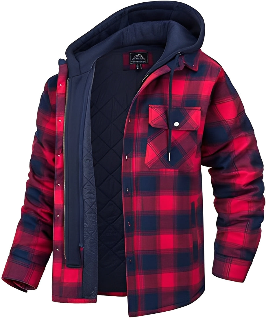 Veste stylée pour homme - Décontractée à carreaux épais