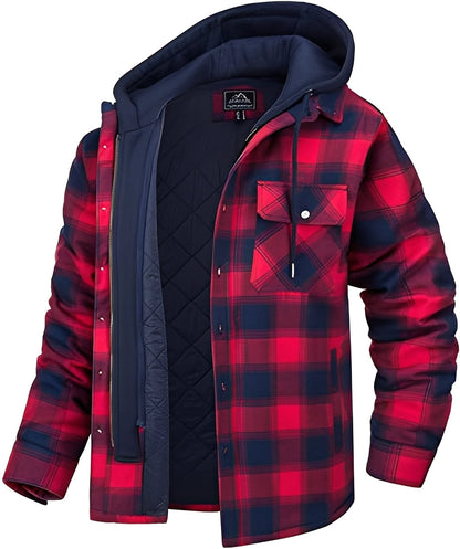 Veste stylée pour homme - Décontractée à carreaux épais