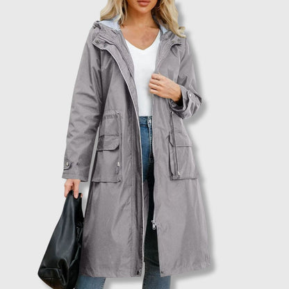 Veste d'hiver pratique à capuche pour femme