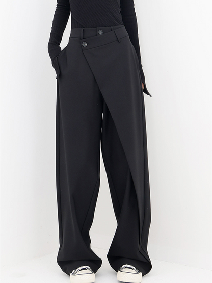 Pantalon confortable taille haute pour femme