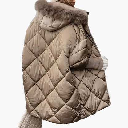 Wintersteppjacke Oversize Kapuze Warm - IdealeKleiden