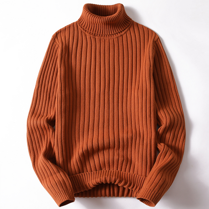 Pull roulé doux Manches longues Chaud Confortable