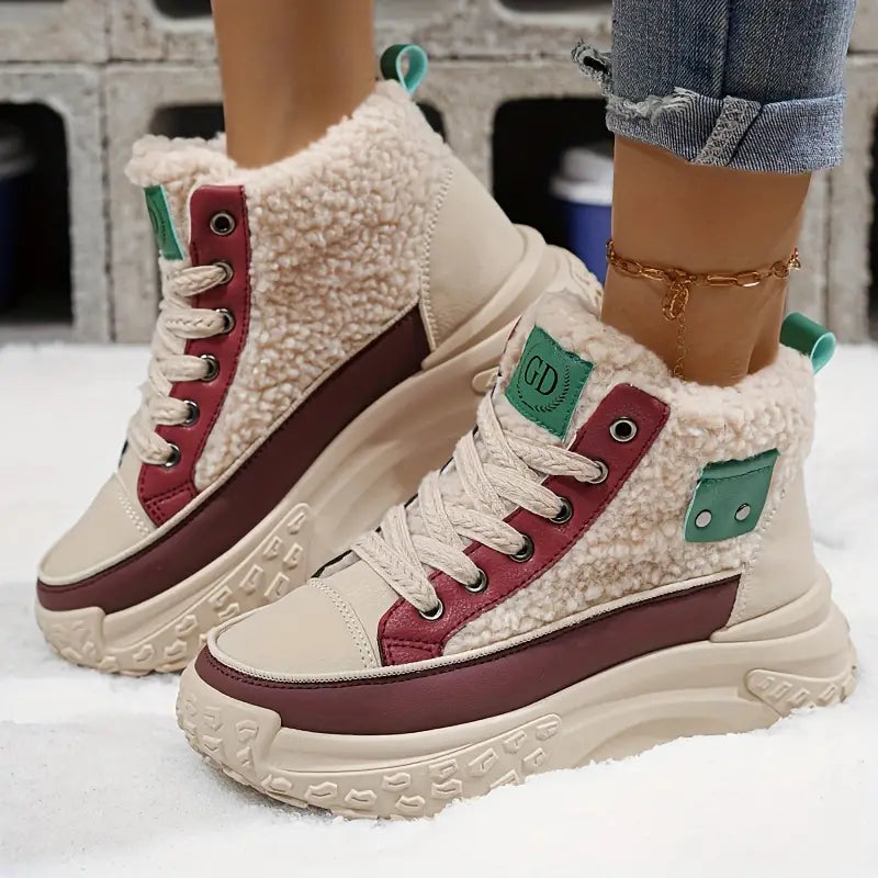 Warm gefütterte Damen Winterschuhe - IdealeKleiden