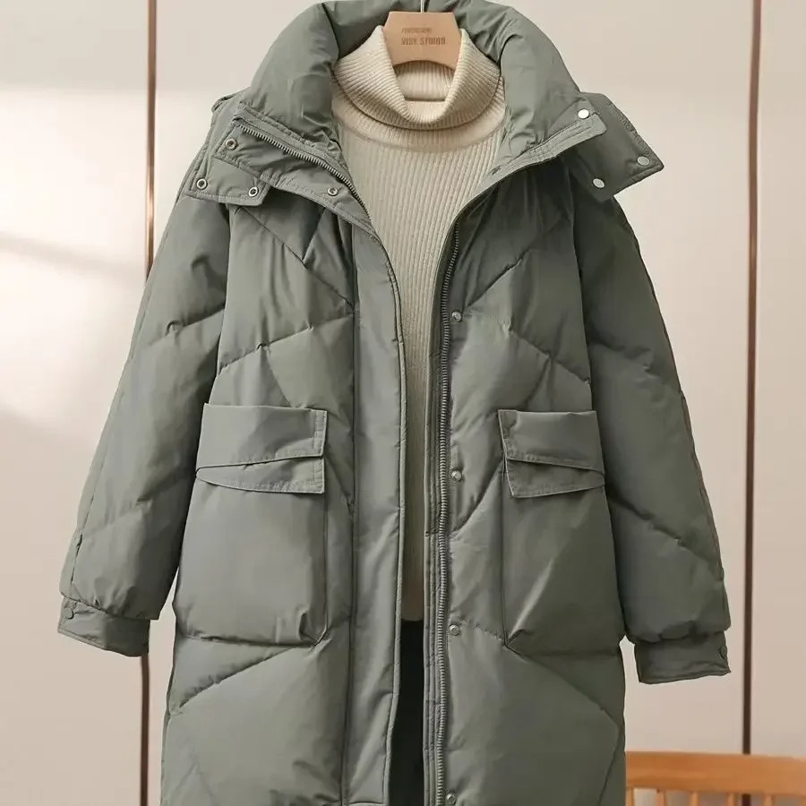 Doudoune femme stylée gris léger