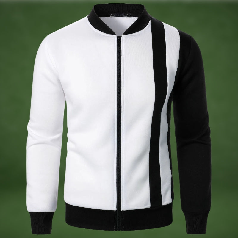 Sweatshirt sportif, fermeture éclair, mélange de polyester