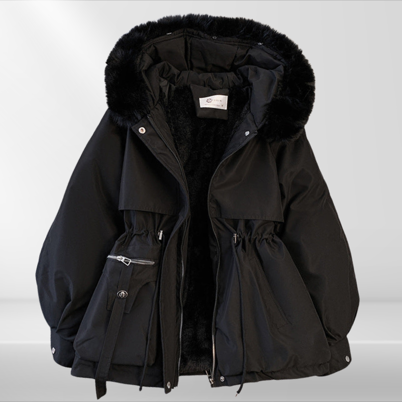 Doudoune femme chaude col amovible