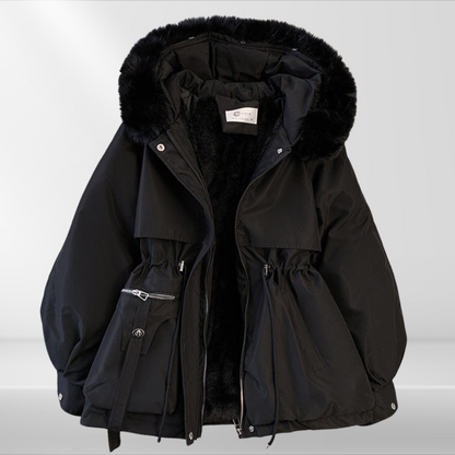 Doudoune femme chaude col amovible
