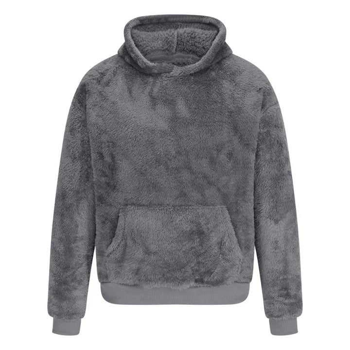 Pull en peluche doux à capuche