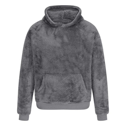 Pull en peluche doux à capuche