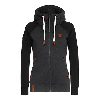Sweat à capuche femme confortable à cordon de serrage