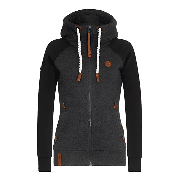 Sweat à capuche femme confortable à cordon de serrage