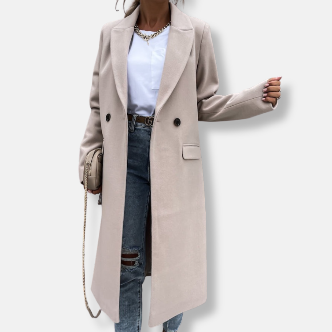 Manteau d'hiver élégant Coupe longue et cintrée