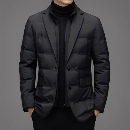 Doudoune homme chic décontractée noire