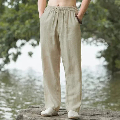Leinenhosen Herren Sommer Freizeit - IdealeKleiden