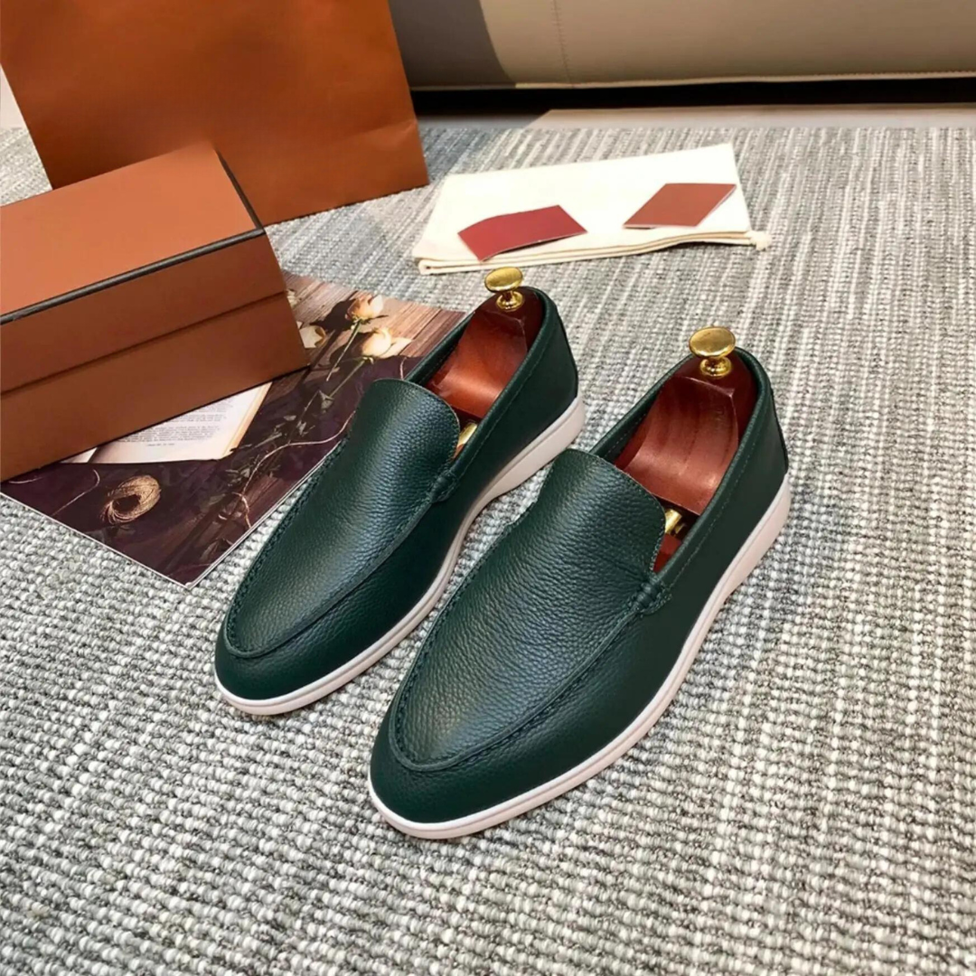 Mocassins élégants en cuir de luxe pour hommes